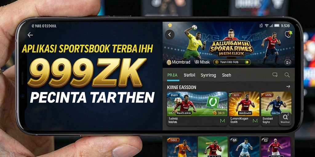 Tampilan menarik dari aplikasi <strong>999ZK</strong> saat melakukan taruhan olahraga.