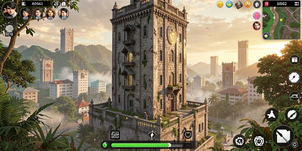 Tampilan gameplay ADG62 menampilkan strategi menara pertahanan yang mendebarkan.