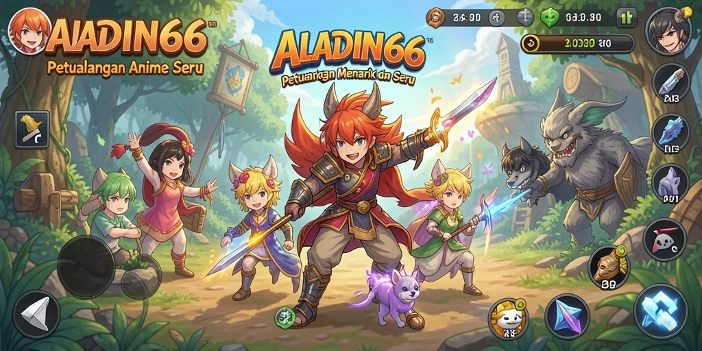 Screenshot <strong>ALADIN66</strong> menampilkan aksi seru dari karakter anime favorit.