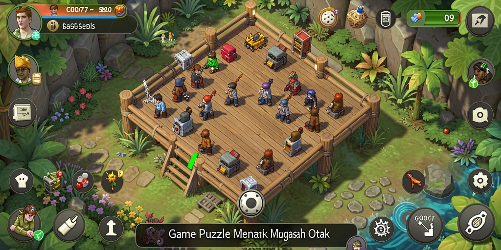 Tampilan gameplay C0077 dengan teka-teki yang menantang.