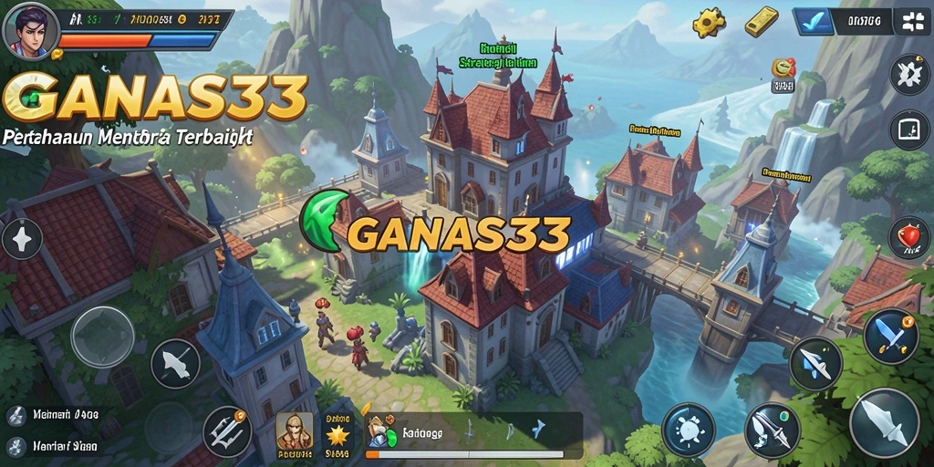 Tangkapan layar gameplay menawan dari GANAS33 dengan aksi pertahanan menara.