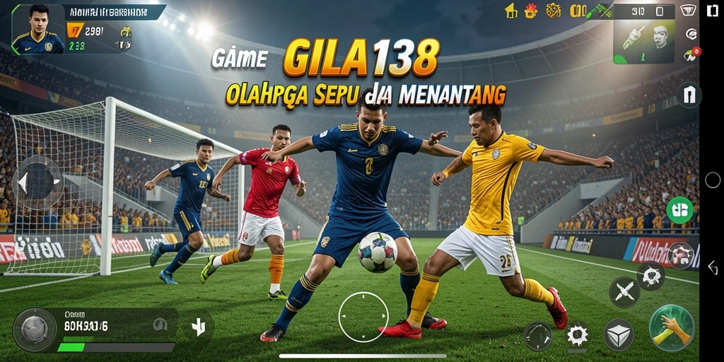 Tangkapan layar utama GILA138 menampilkan aksi seru dalam pertandingan olahraga.