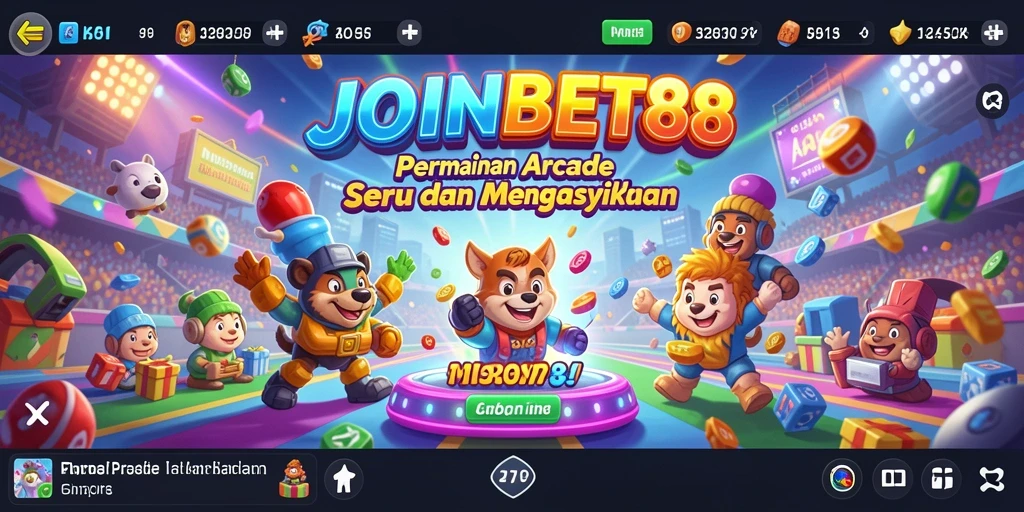 Screenshot gameplay JOINBET88 dengan aksi seru dalam game Arcade.
