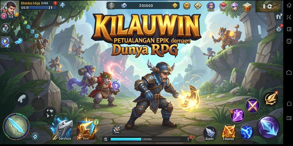 Screenshot gameplay KILAUWIN menampilkan pertarungan epik dan petualangan mendebarkan.