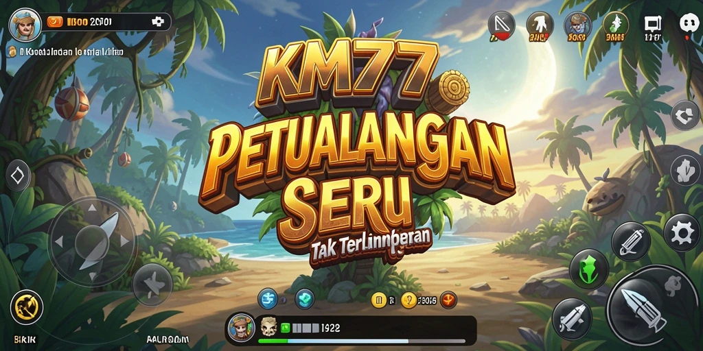 Screenshot gameplay KM777 menunjukkan petualangan mendebarkan dan aksi seru.