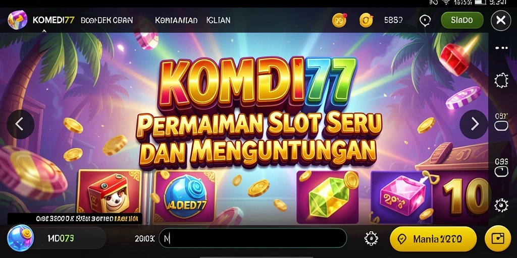 Tampilan gameplay slot yang menarik di KOMEDI77.