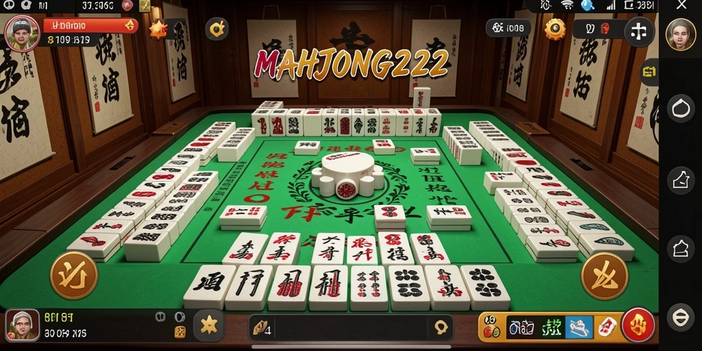 Screenshot gameplay MAHJONG222 menampilkan interaksi musik yang seru.