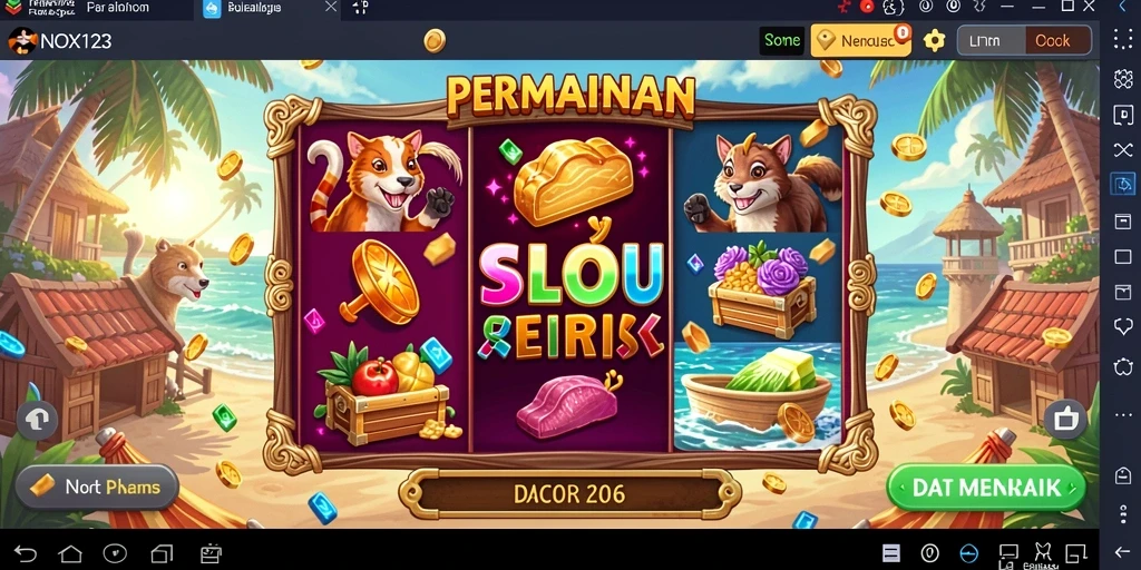 Tampilan gameplay seru dan menarik dari NOX123.