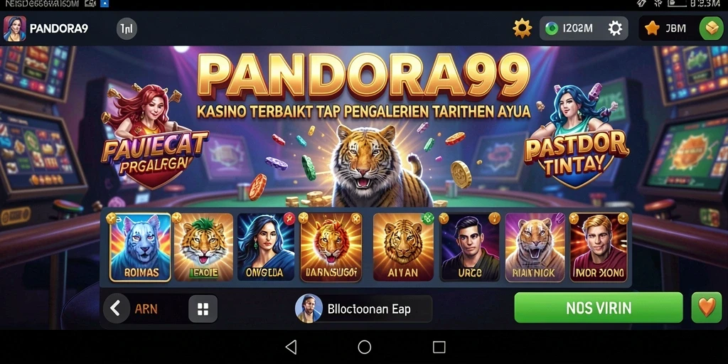 Screenshot PANDORA99 menampilkan gameplay Kasino yang mengasyikkan.