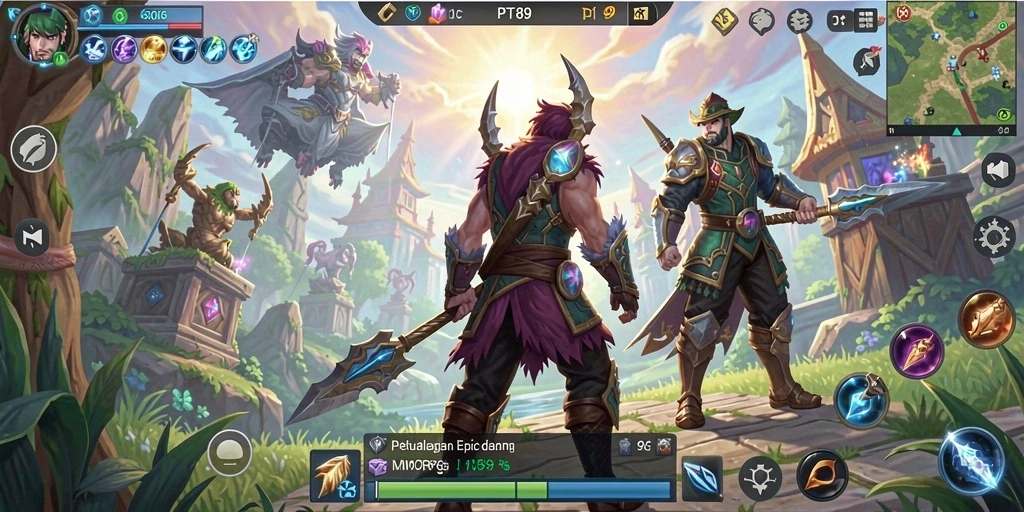 Gameplay PT89 menampilkan pertarungan epik dan eksplorasi dunia yang luas.