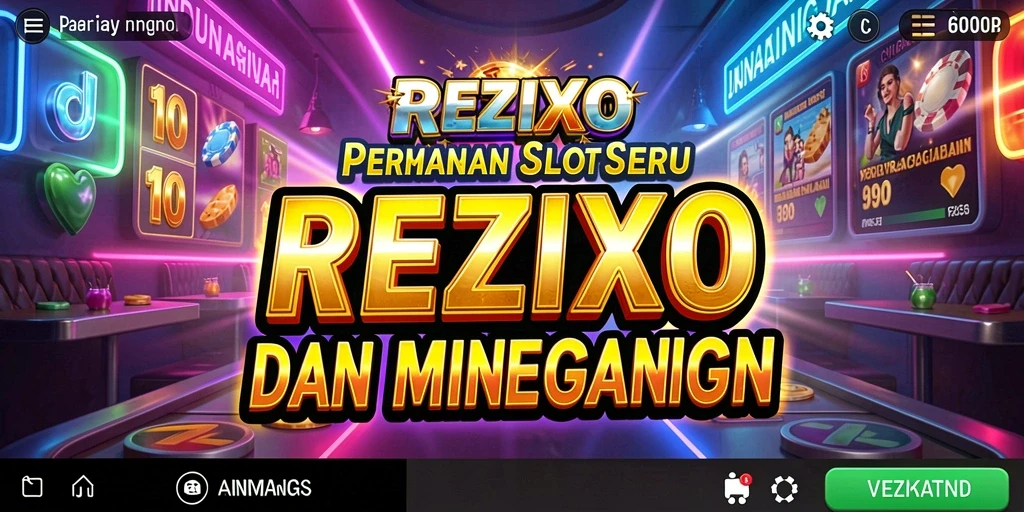 Tampilan gameplay menarik dari REZIXO dengan desain Slot yang dinamis.