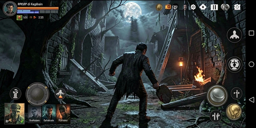 Gameplay menegangkan dengan suasana kegelapan yang menghantui.