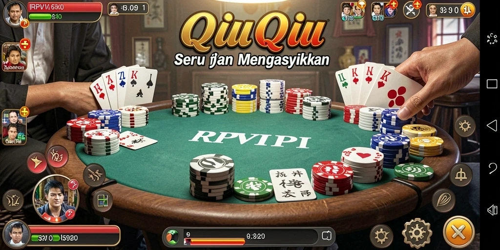 Tampilan permainan QiuQiu yang menarik dalam RPVIP1.