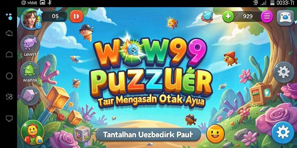Screenshot gameplay WOW99 menampilkan tantangan Puzzle yang menawan.
